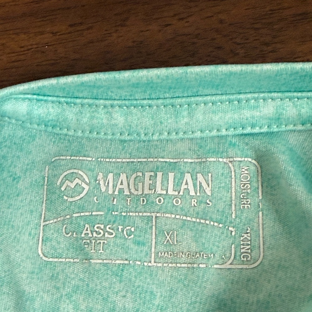 Magellan Outdoors Seafoam Long Sleeve Performance Fishing Shirt XL - Picture 5 of 7